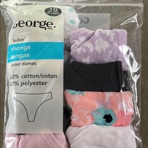 Woman’s size XS thongs. George brand. Bought for daughter, but too small.